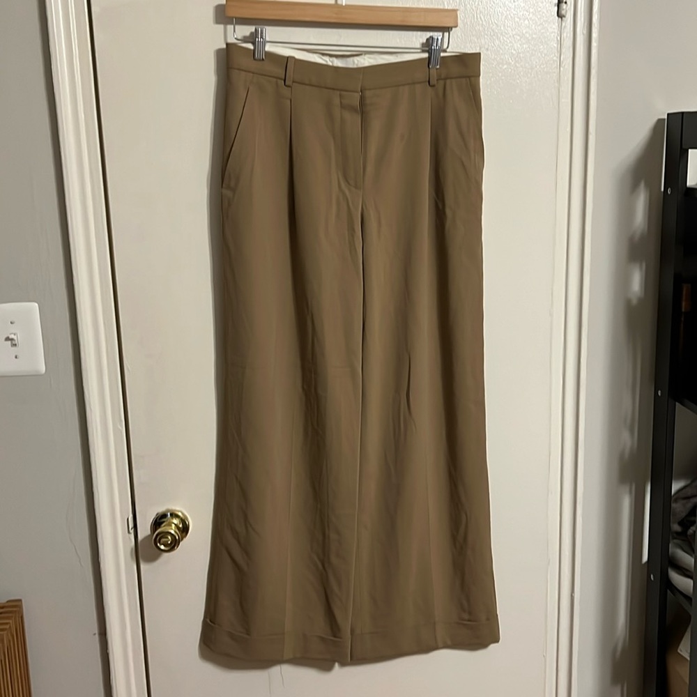 Hermes Wide Leg Wool Trousers
